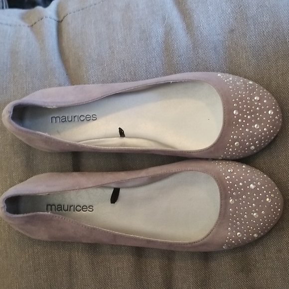 Maurices Shoes - Maurice's Embelished Gray Flats